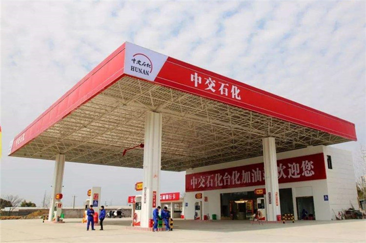 郴州加油站钢结构网架案例6